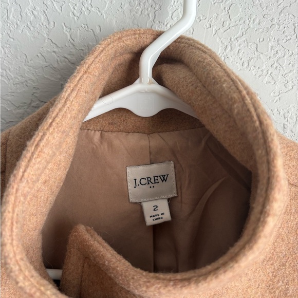 J.Crew City Coat in a camel wool blend - Picture 3 of 6